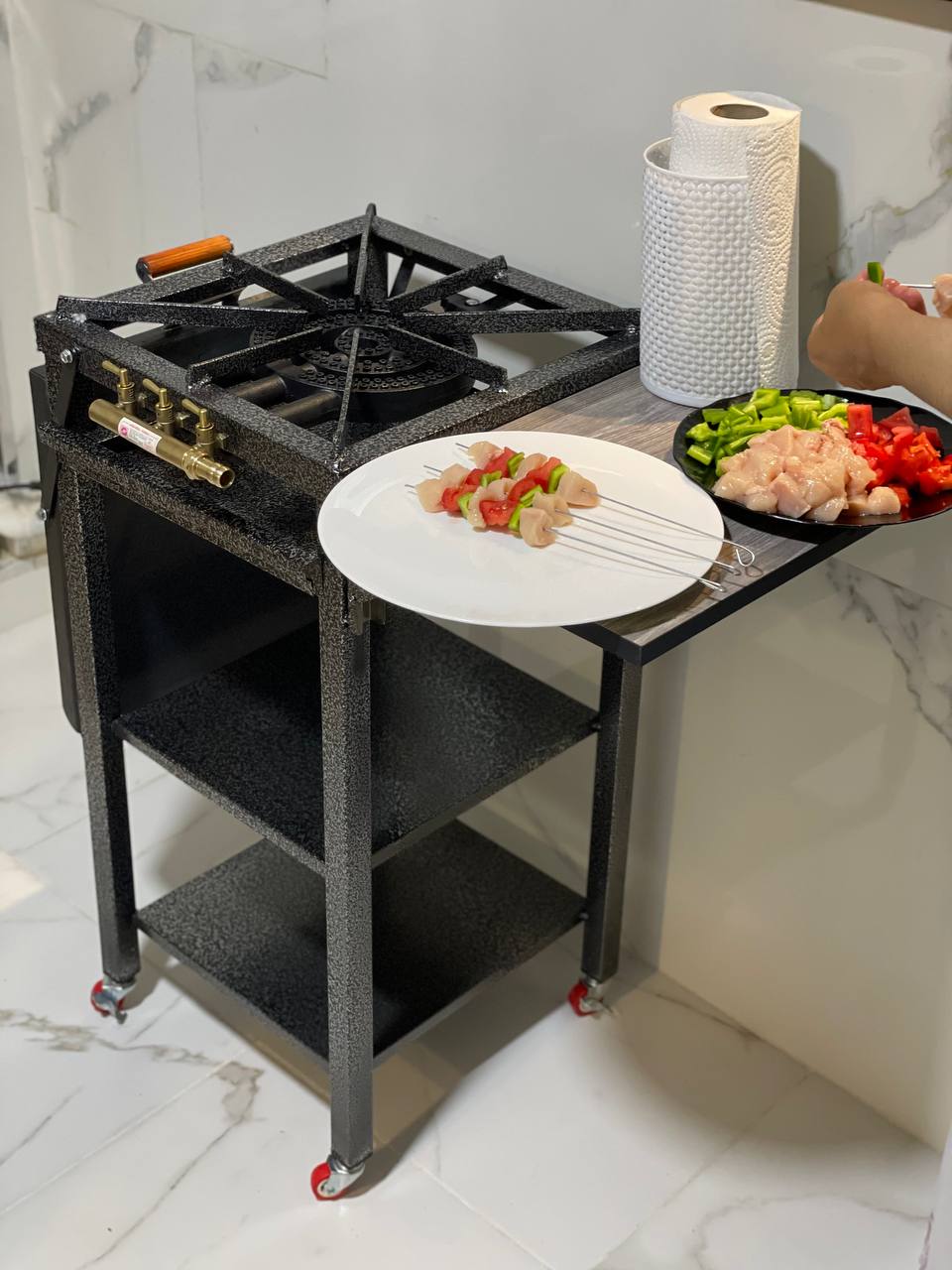 الطابونة المتكاملة 🔥🍳 | شواية فحم + بلاك شوفونت + طابة طابلة في جهاز واحد!