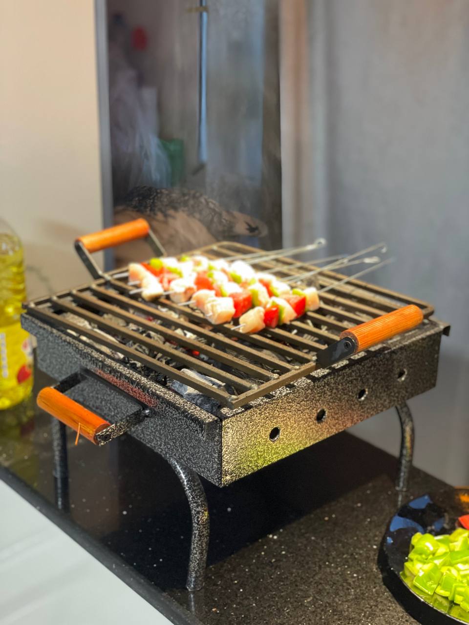 الطابونة المتكاملة 🔥🍳 | شواية فحم + بلاك شوفونت + طابة طابلة في جهاز واحد!